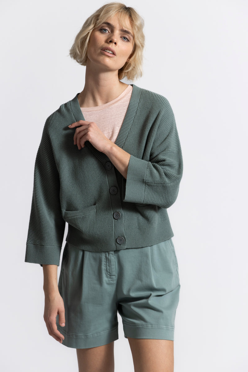 Feng green cardigan