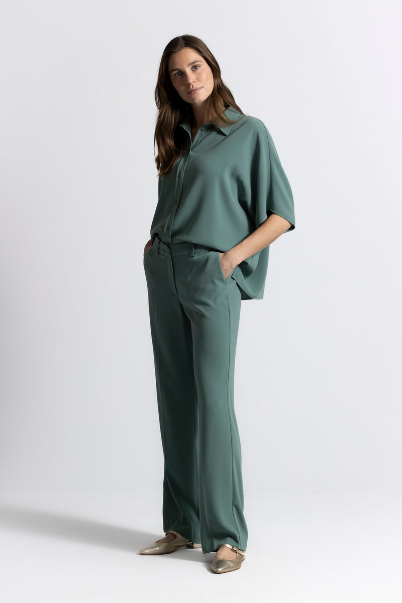 Helen khaki green blouse