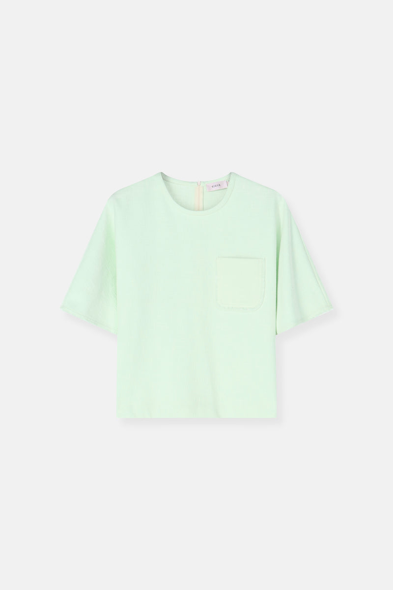 Honey light green top