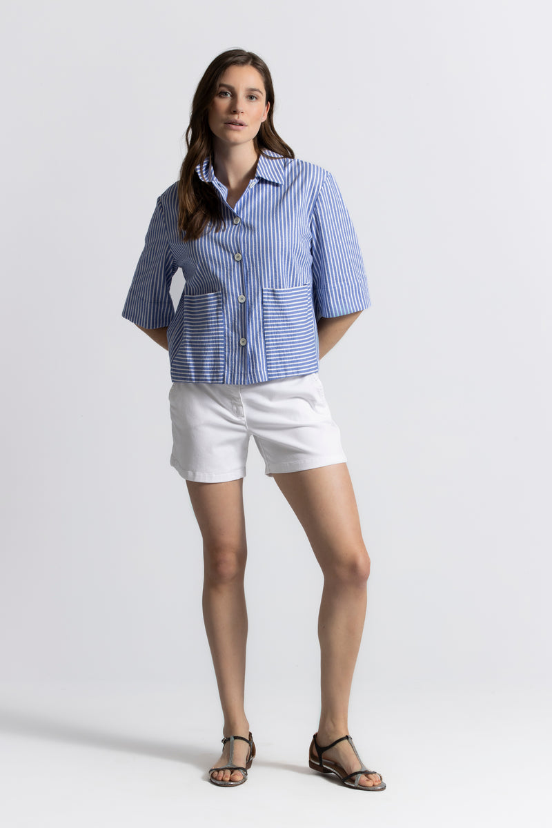 Hortis blue-white blouse