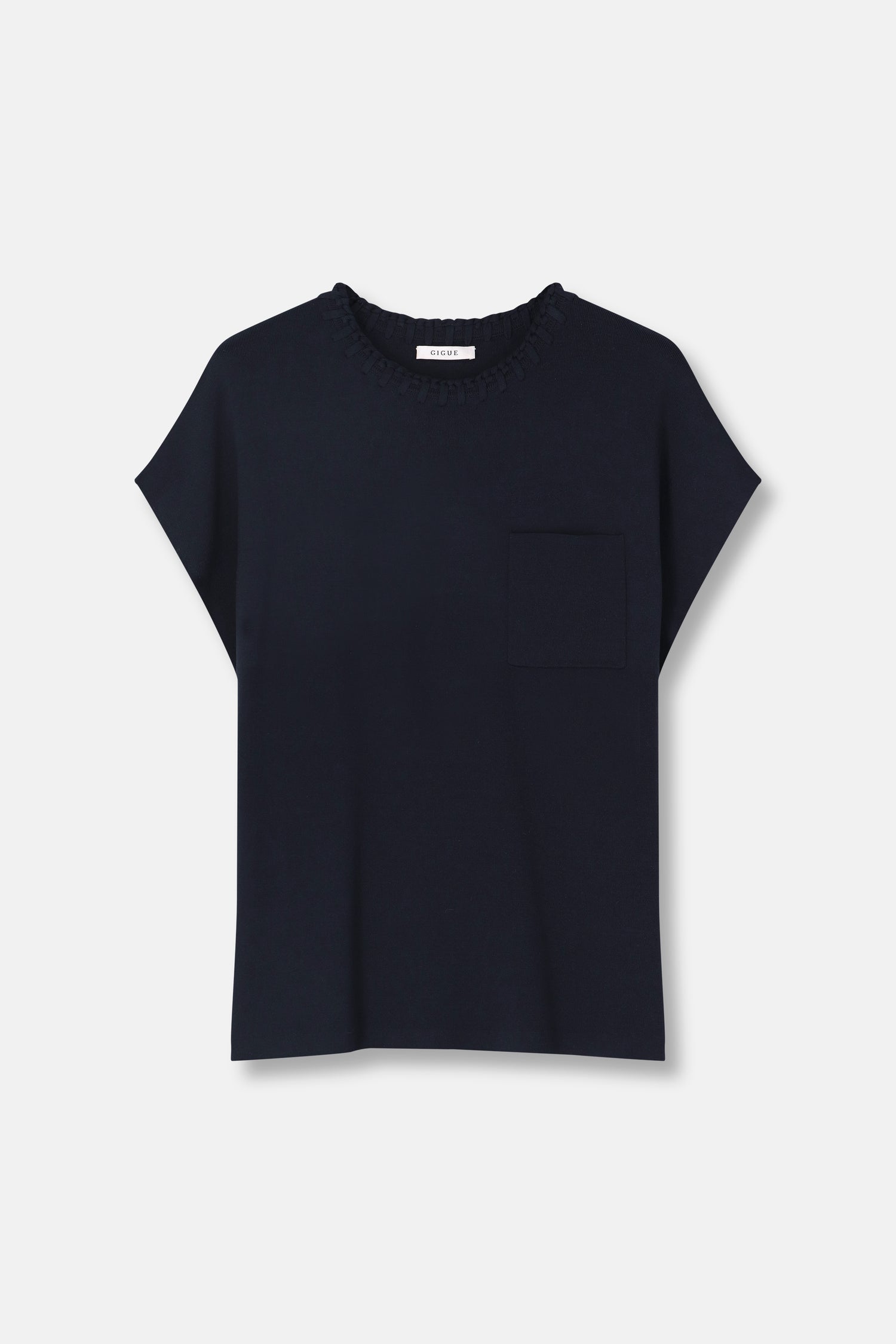 Leger blauwe top