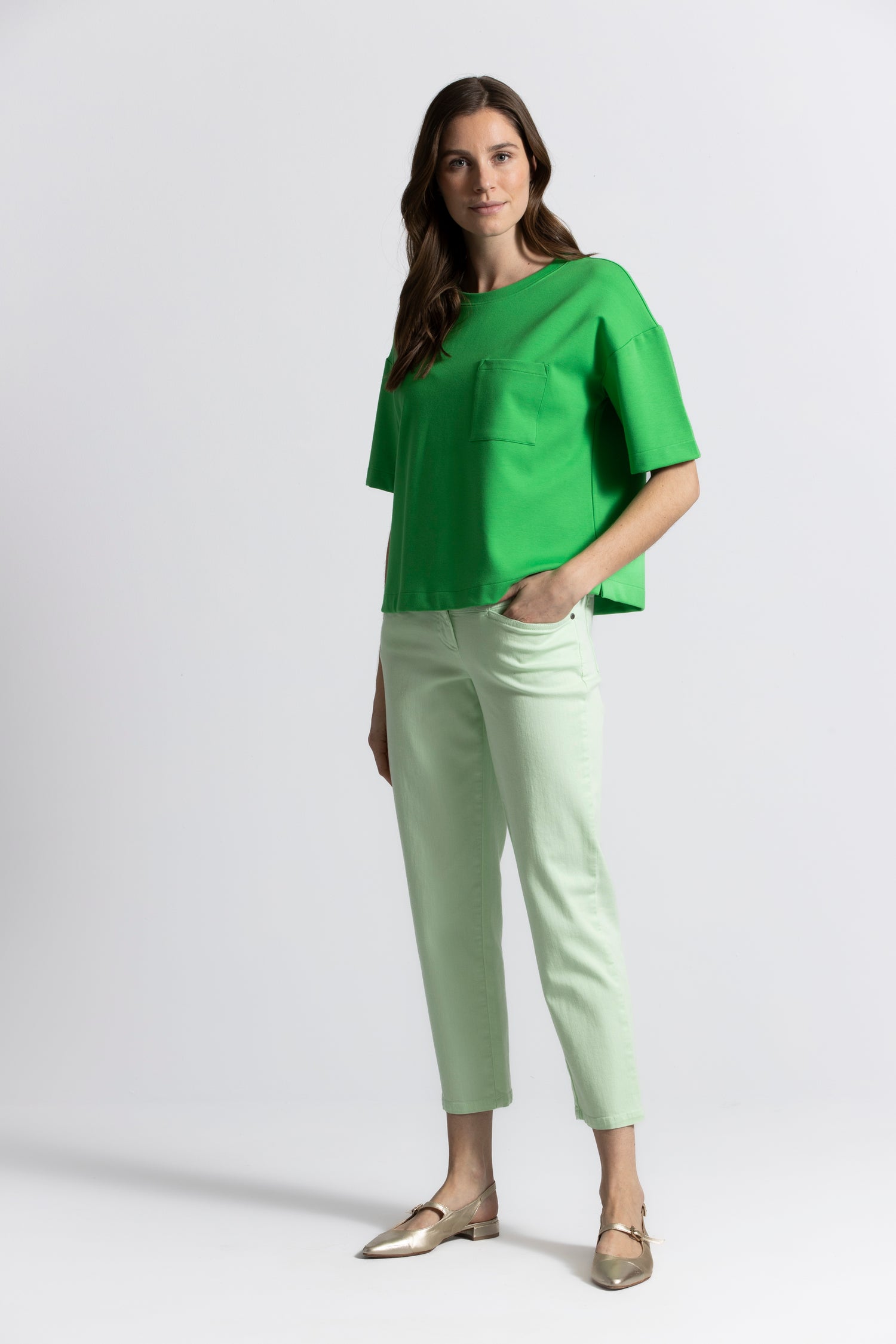 Rafaele mint green jeans