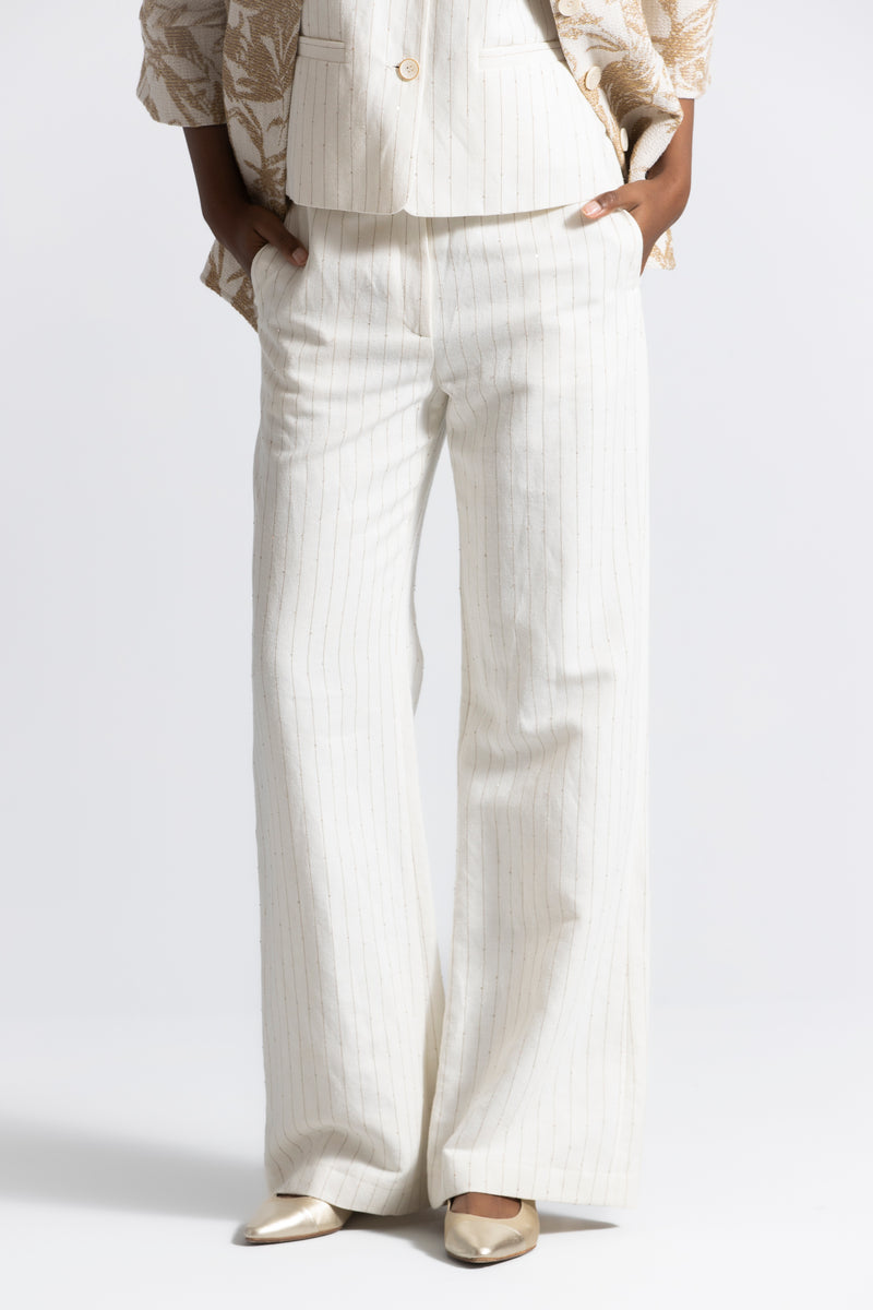 Relam ecru trousers