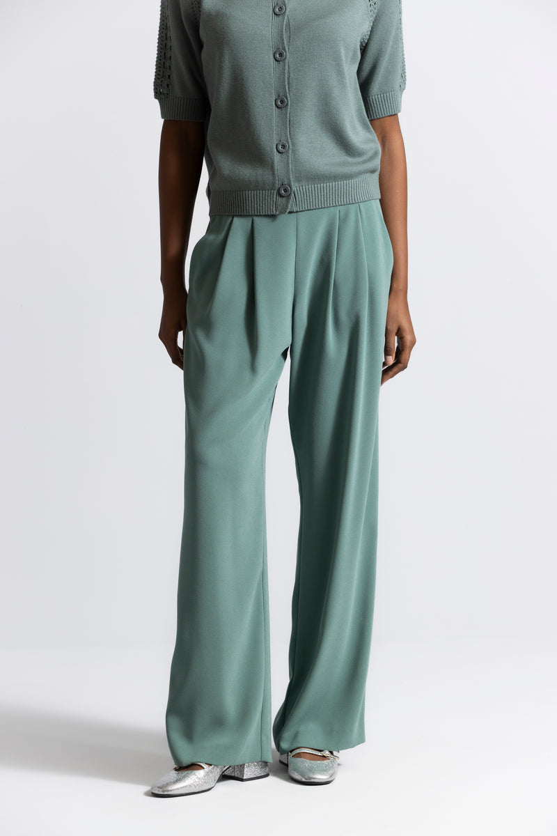 Rieti khaki green trousers