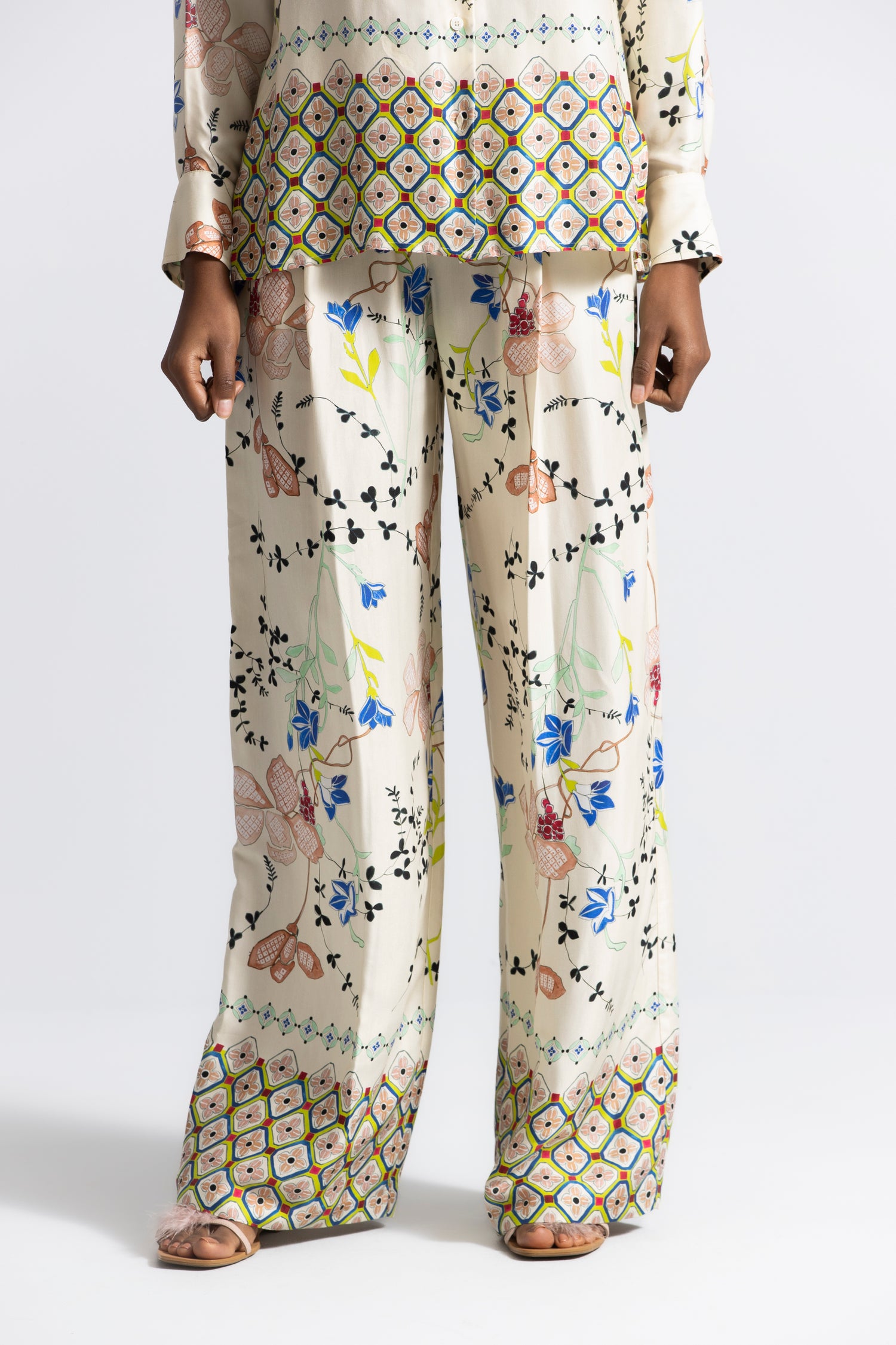 Rochel cream trousers