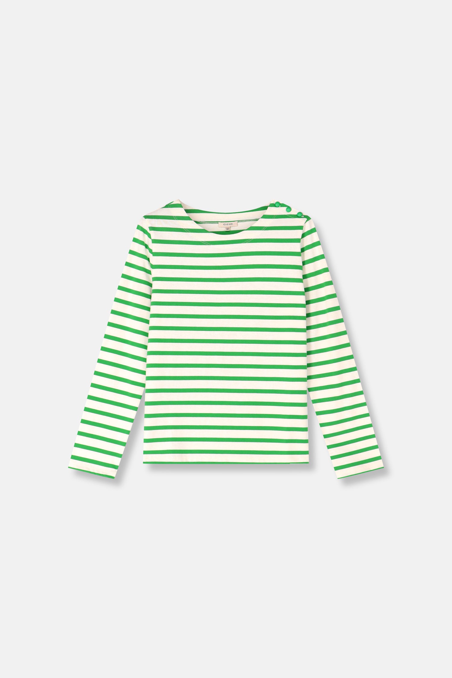 T-shirt blanc-vert Sami