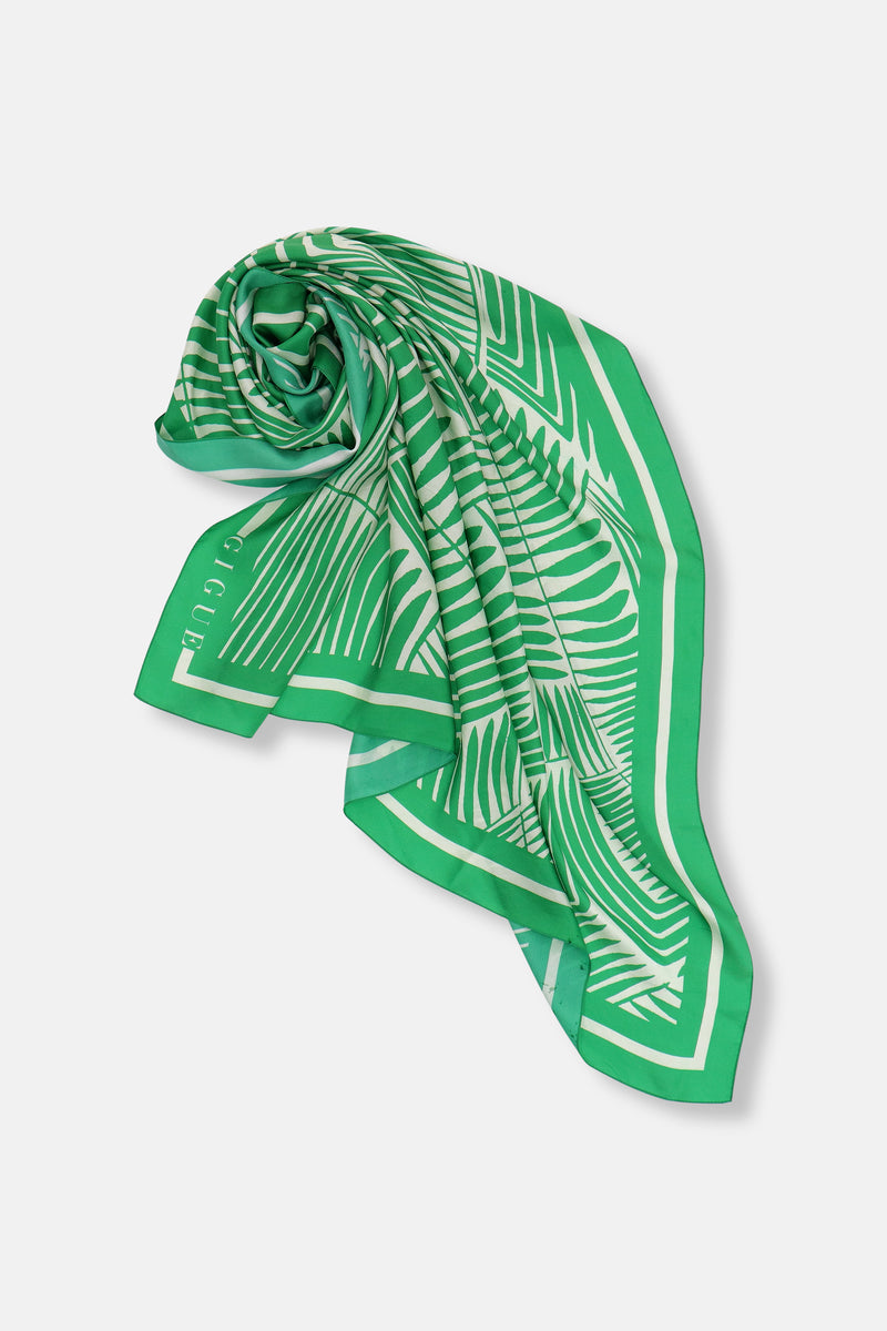 SCARF groene zijde sjaal