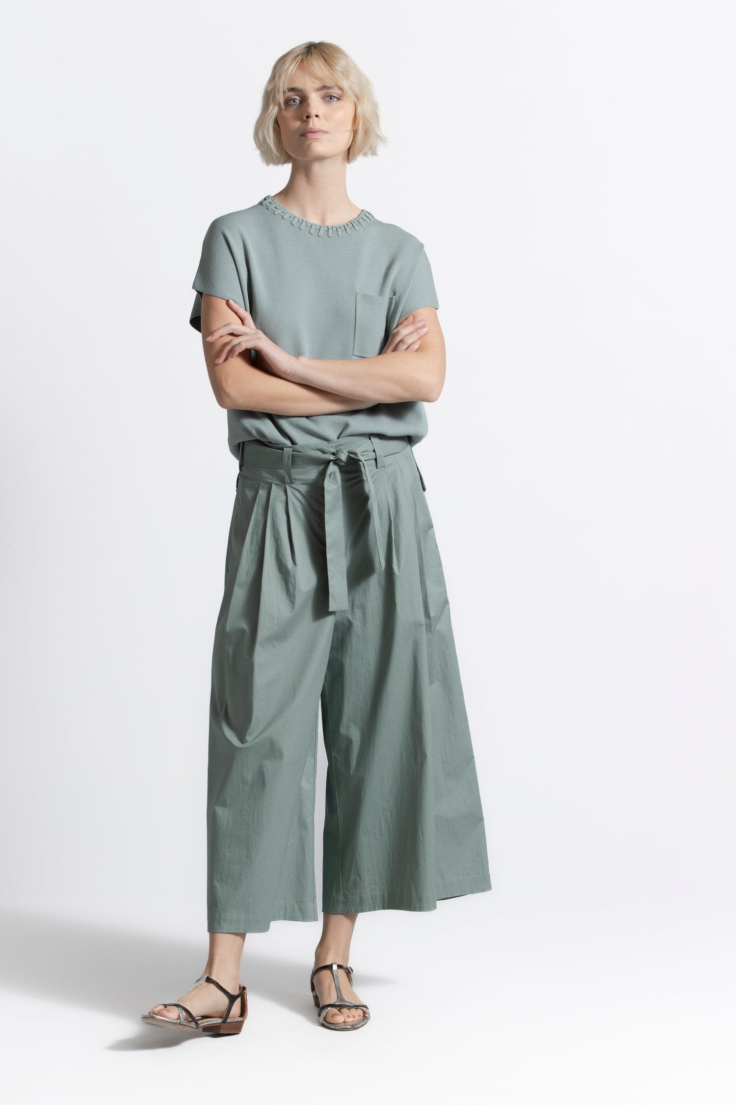 Jupe-culotte verte Ticket