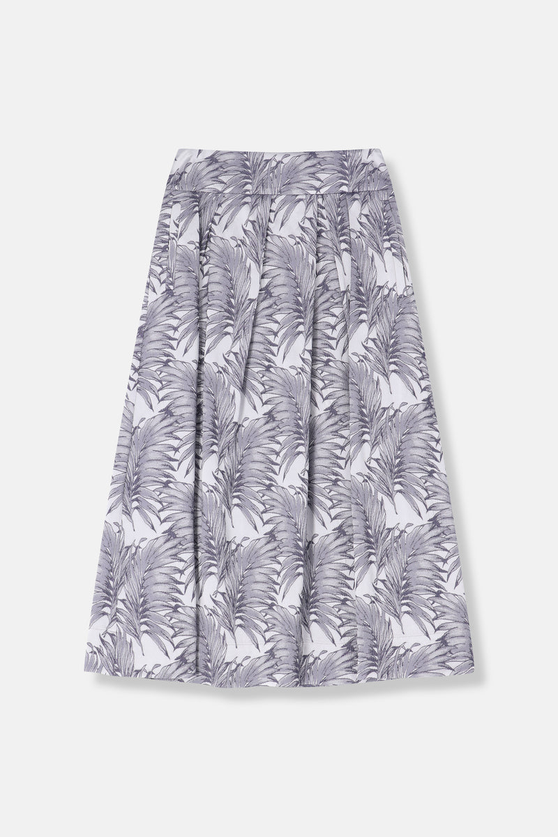 Tobio blue-grey skirt