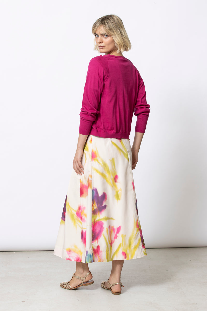 FIEN fuchsia cardigan