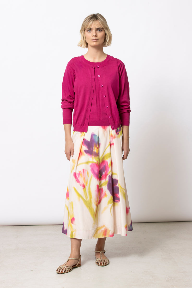 FIEN fuchsia cardigan