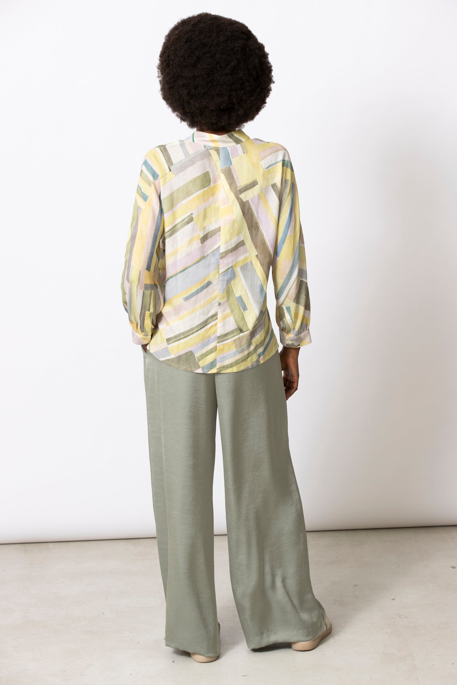 Heidi graphic print blouse