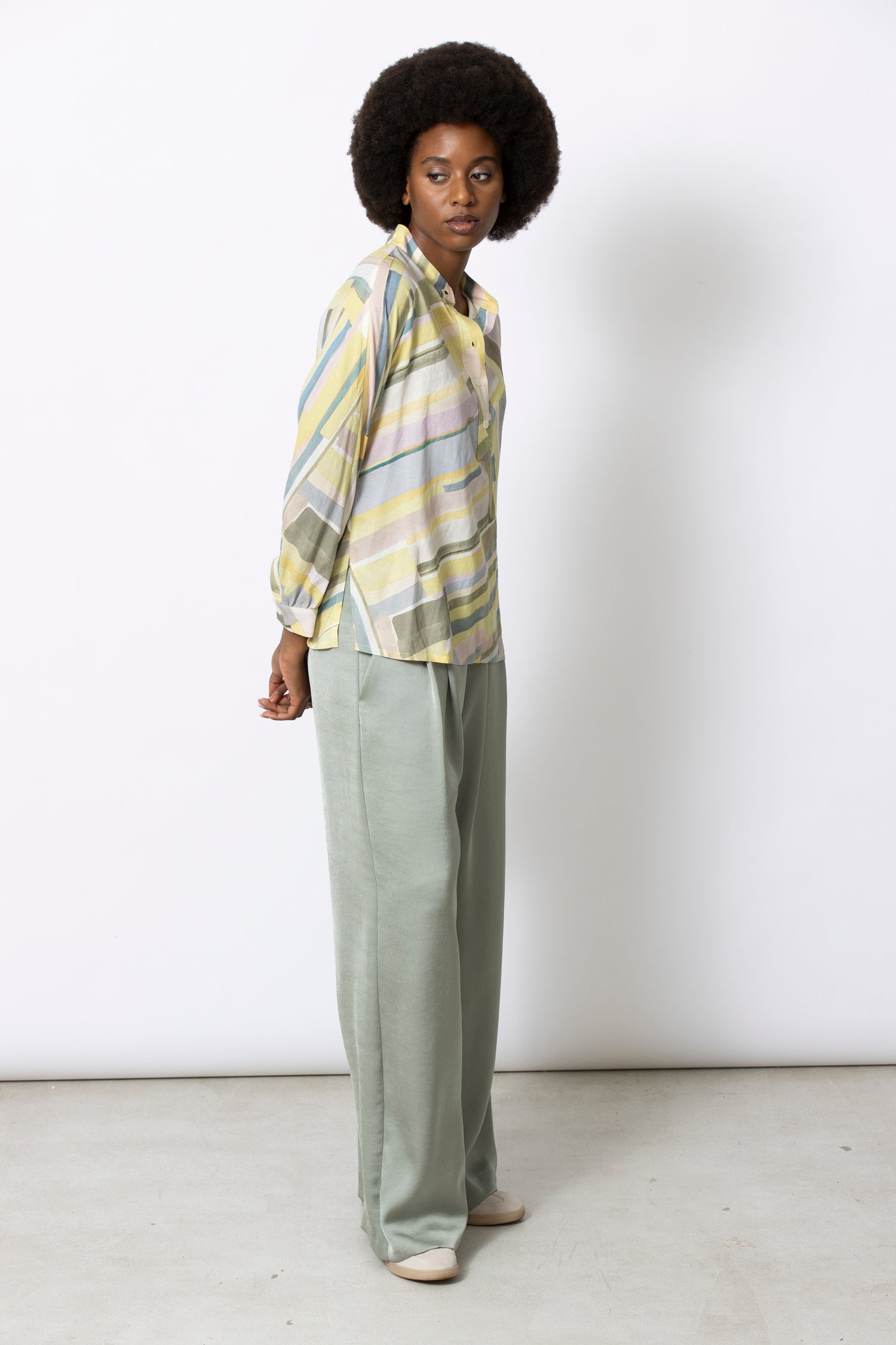 Heidi graphic print blouse