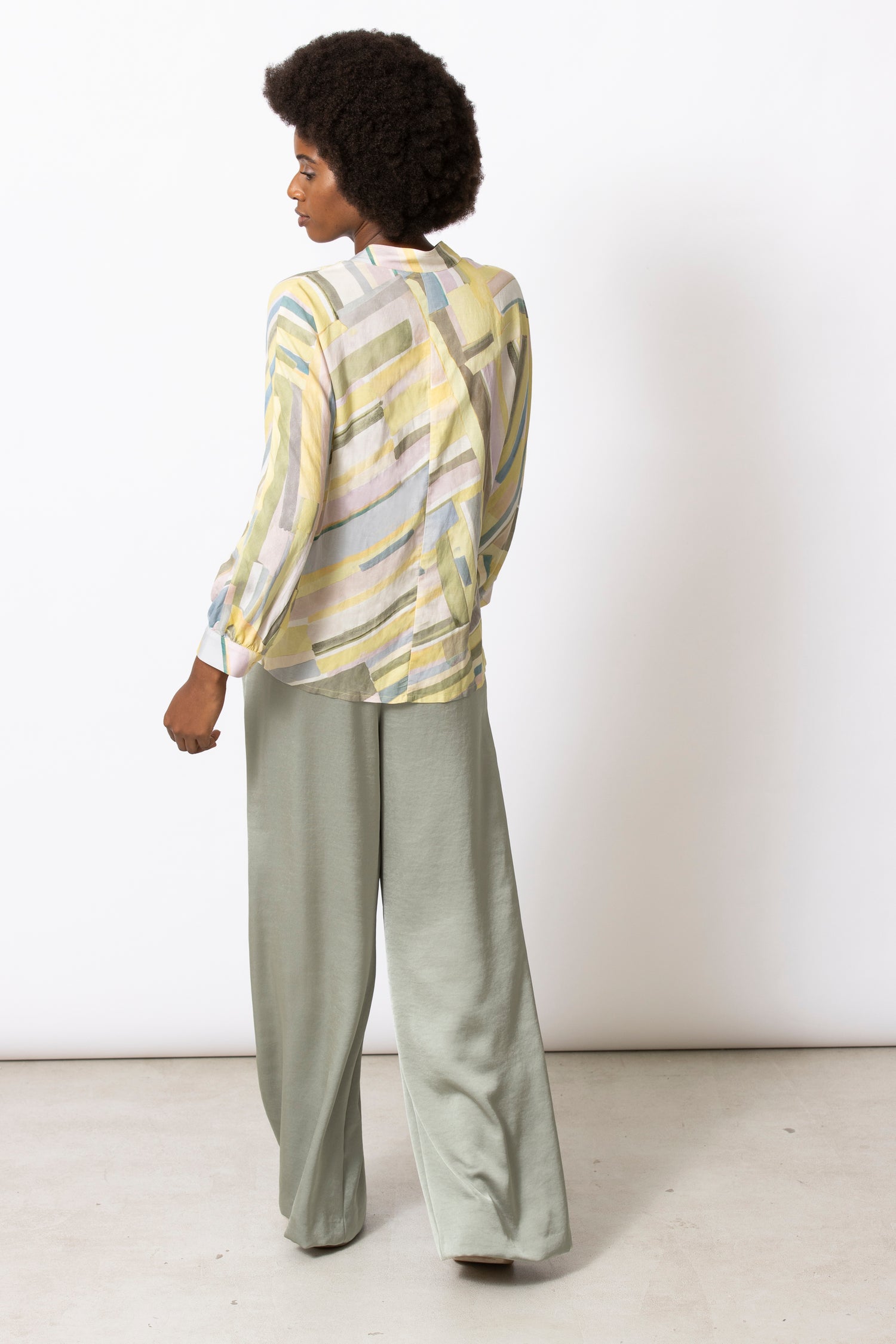 Heidi graphic print blouse