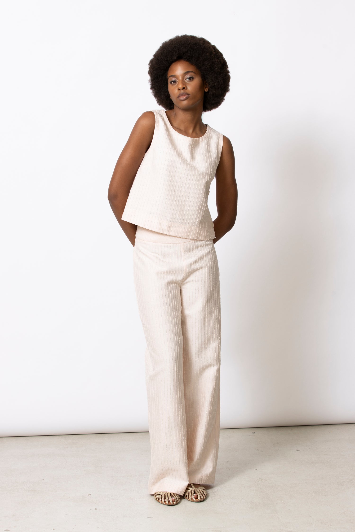 HEKO roze gestreepte top