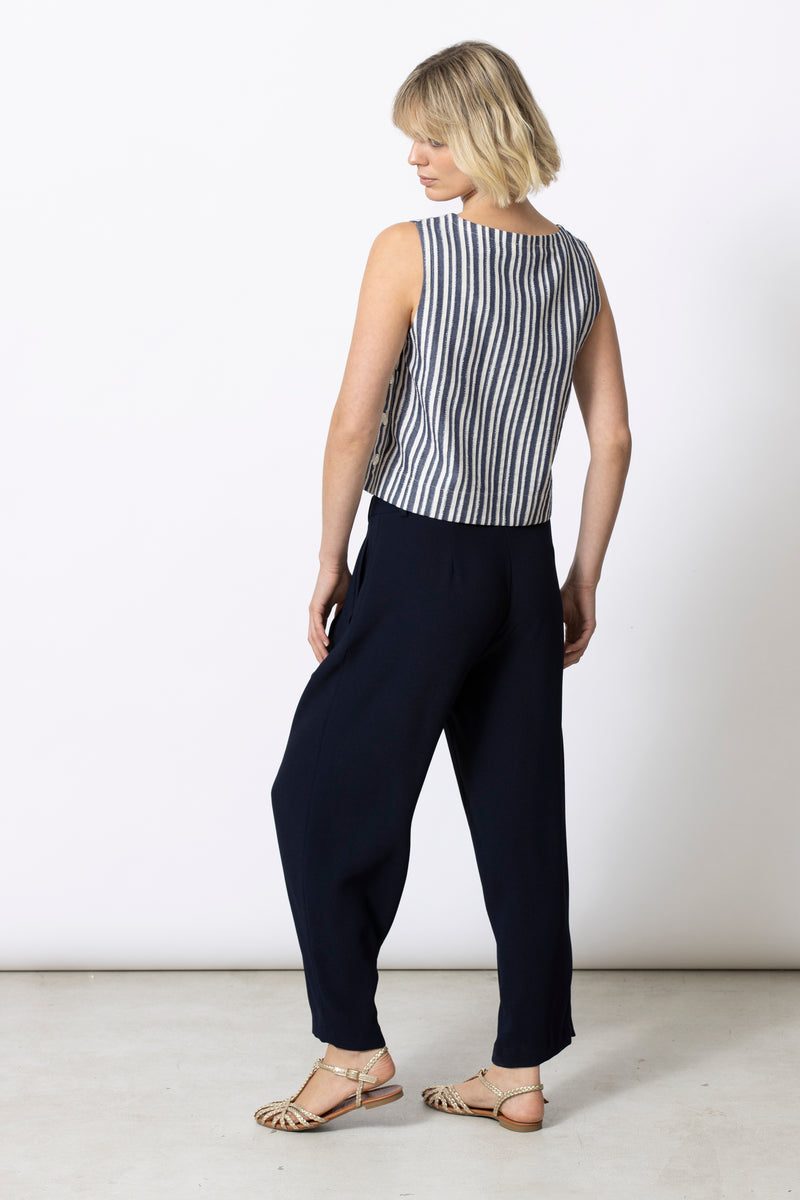 HEKO navy gestreepte top