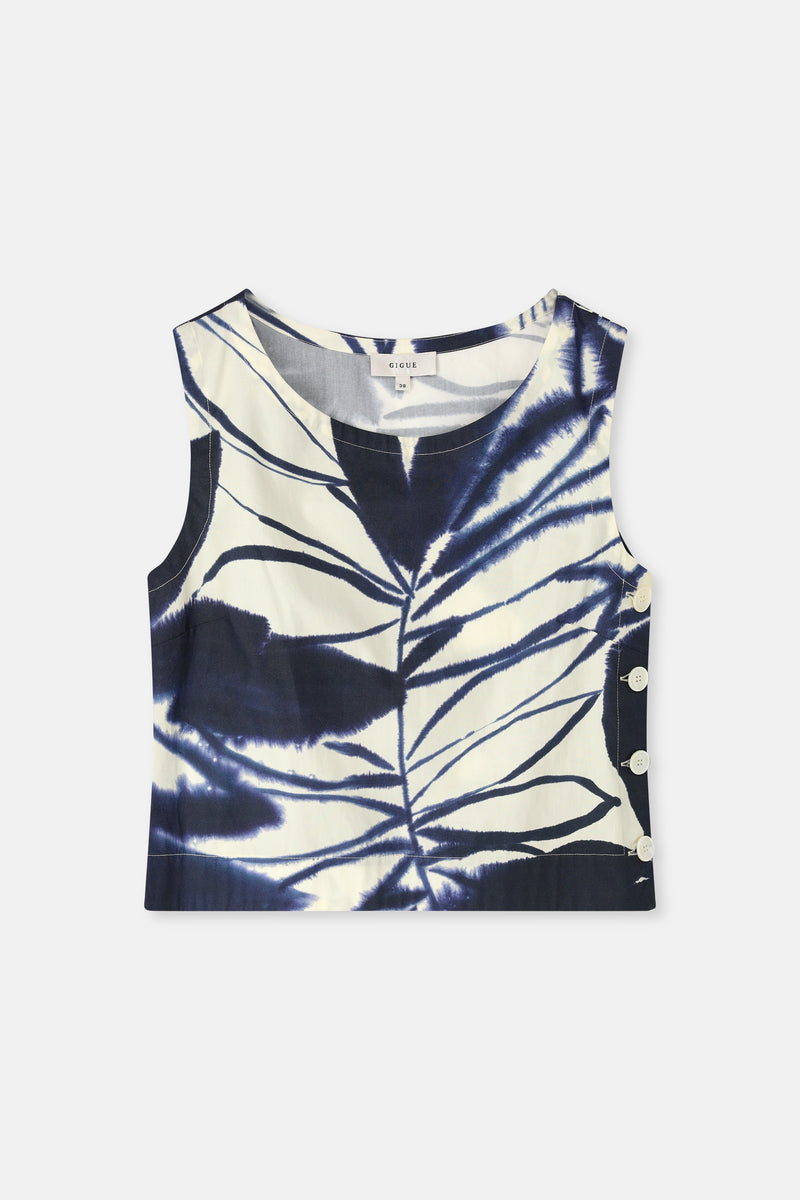 Heko navy print top