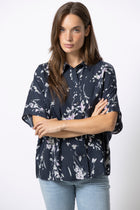 HELEN blouse imprimé navy