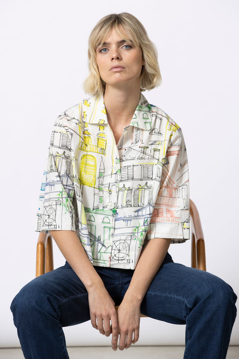 HIZA Printed Blouse
