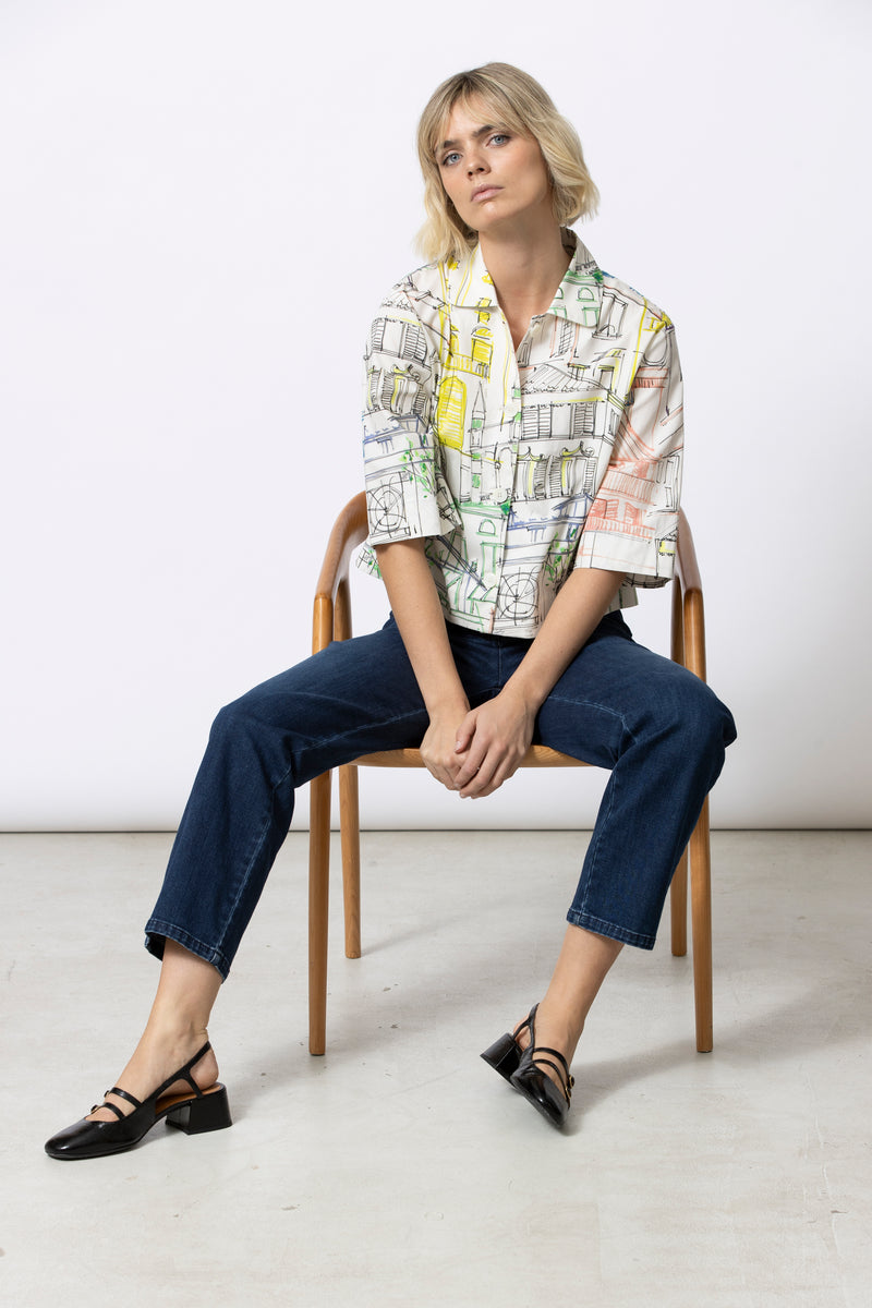 HIZA Printed Blouse