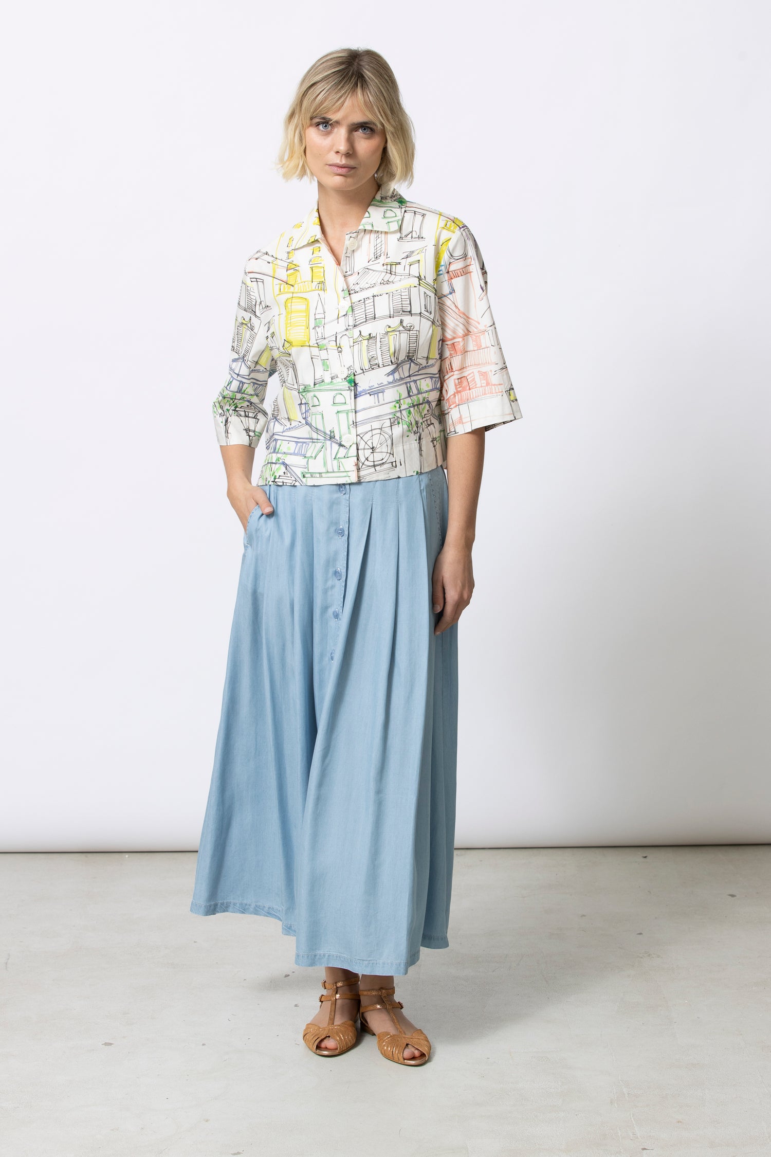 Blouse HIZA imprimée