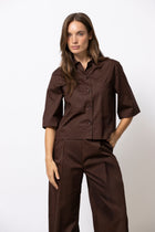 HOZAK chemise brune