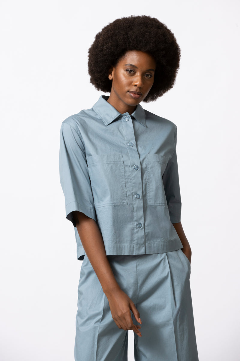 HOZAK lichtblauw hemd