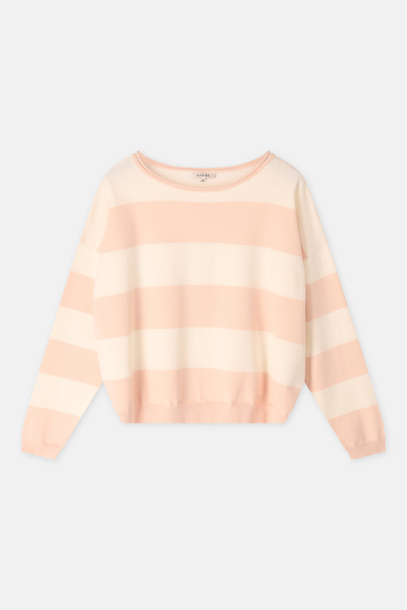 LAURI  nude gestreepte trui