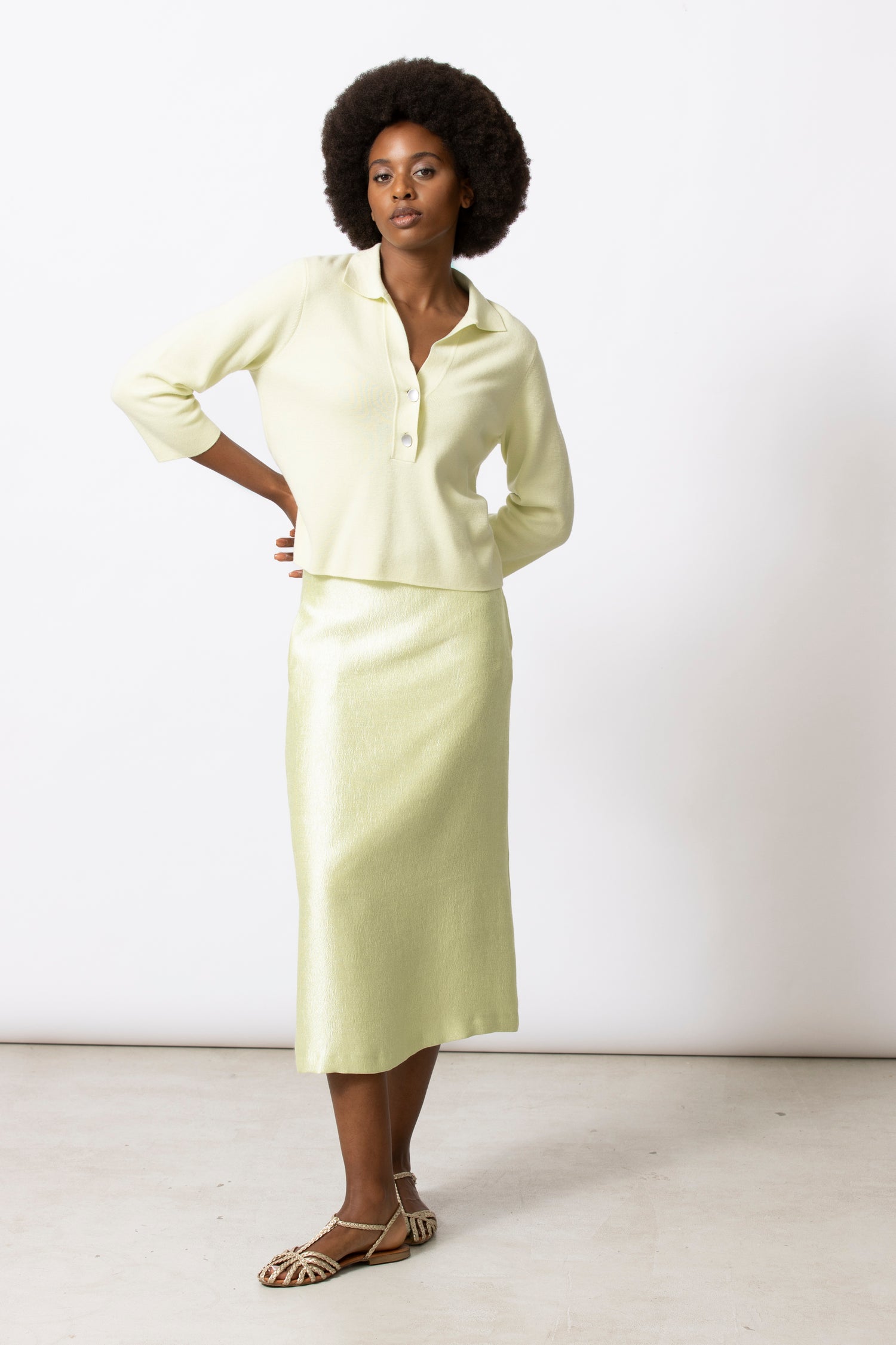 LENNON Fluo Yellow Polo