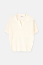 LILY polo en maille écru