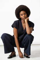 LIZY navy trui