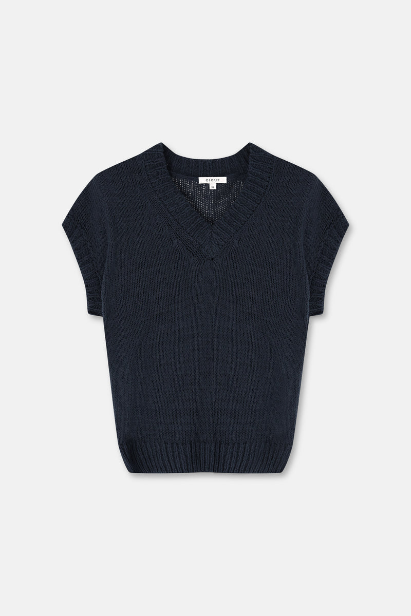 LYRIC navy trui