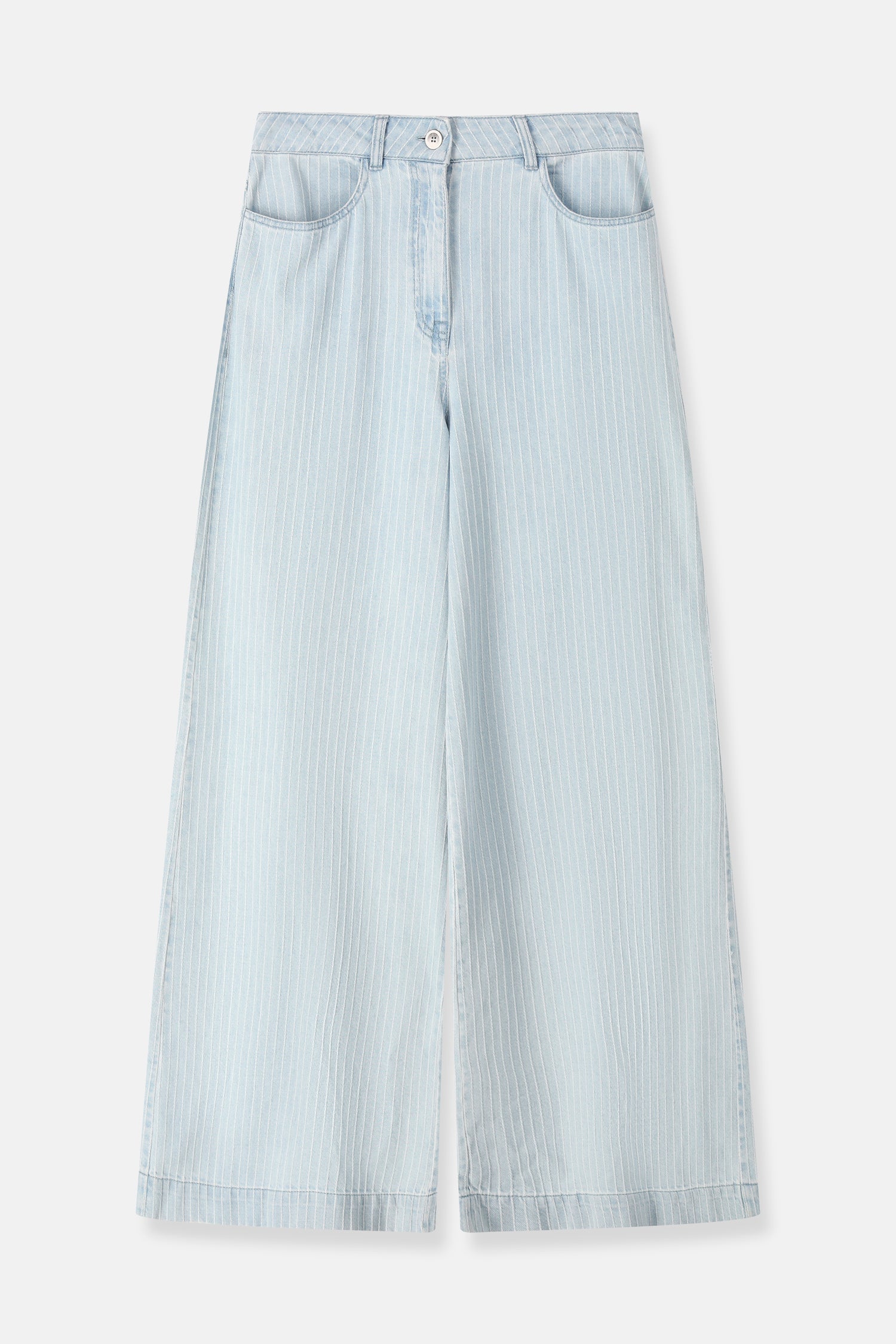 REMIND lichtblauw gestreepte jeans