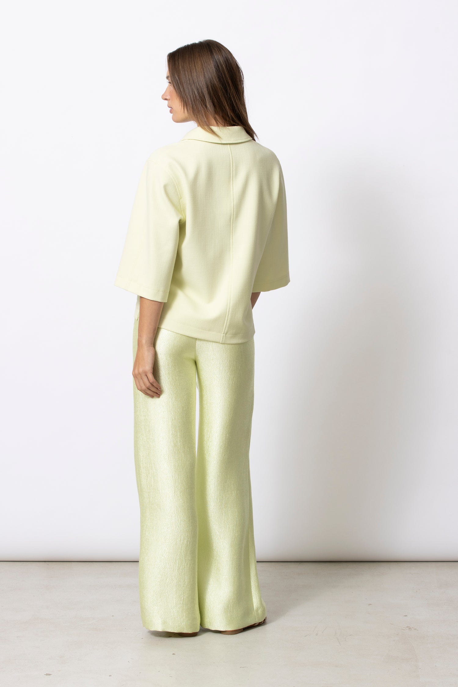 RIANA Fluo Yellow Trousers