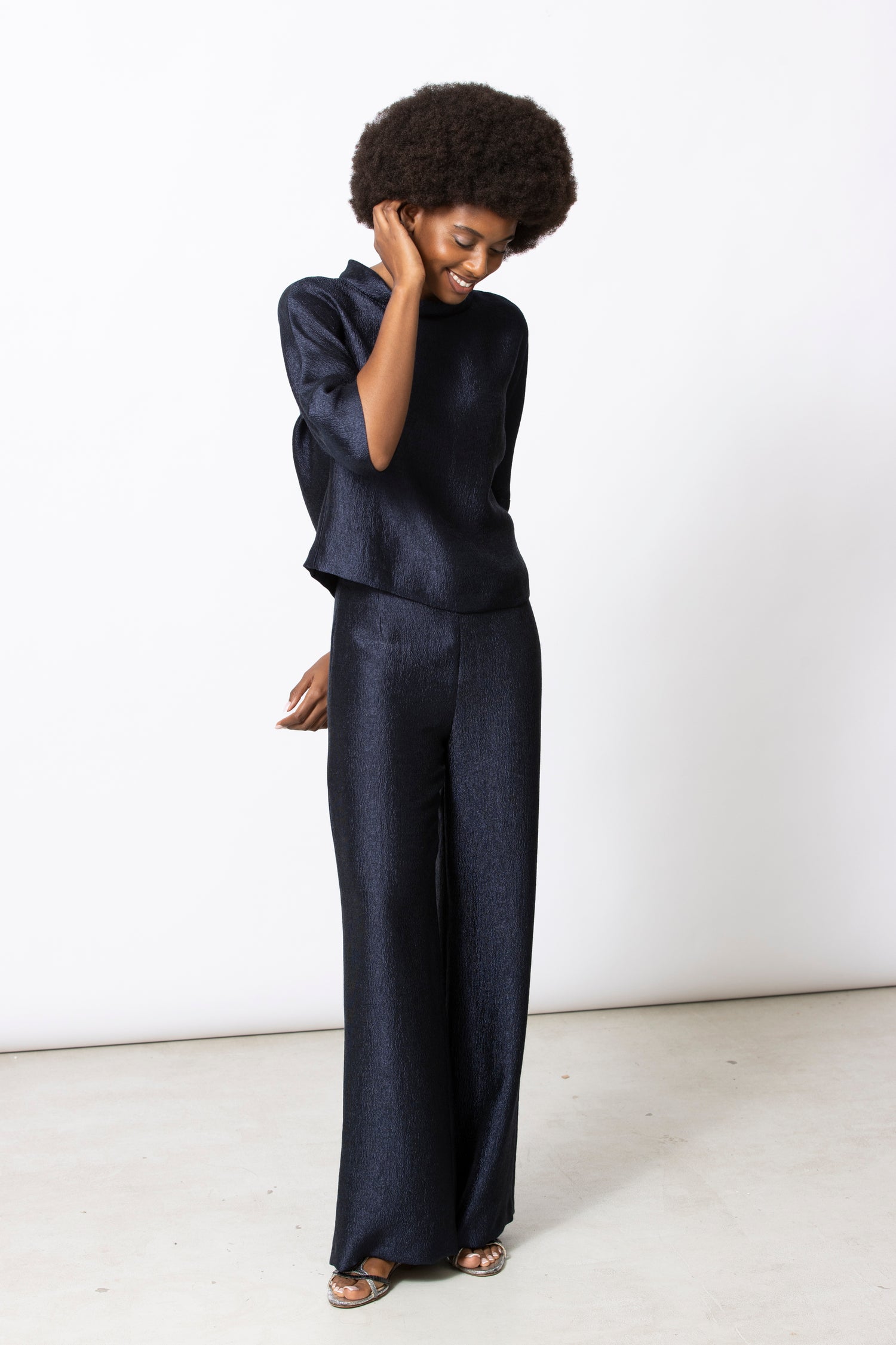 RIANA Navy Trousers