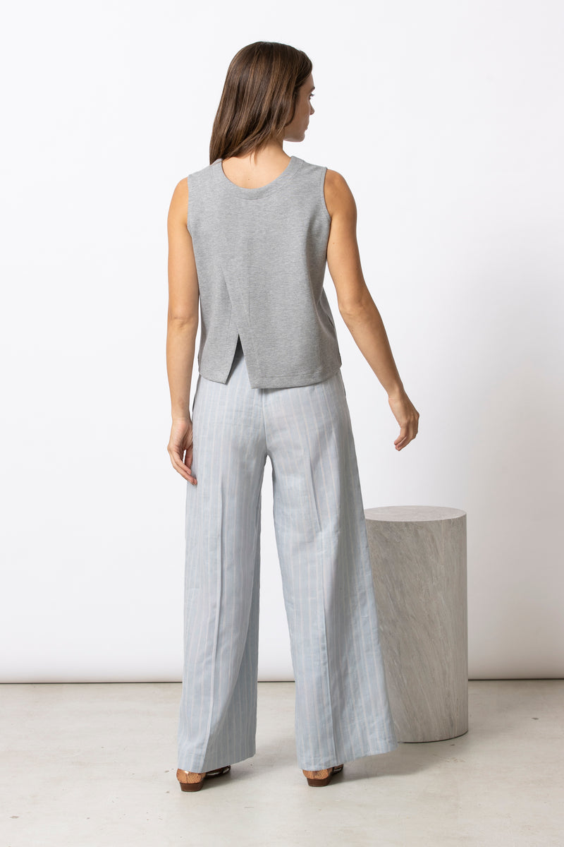 RITCH lichtblauwe broek met strepen