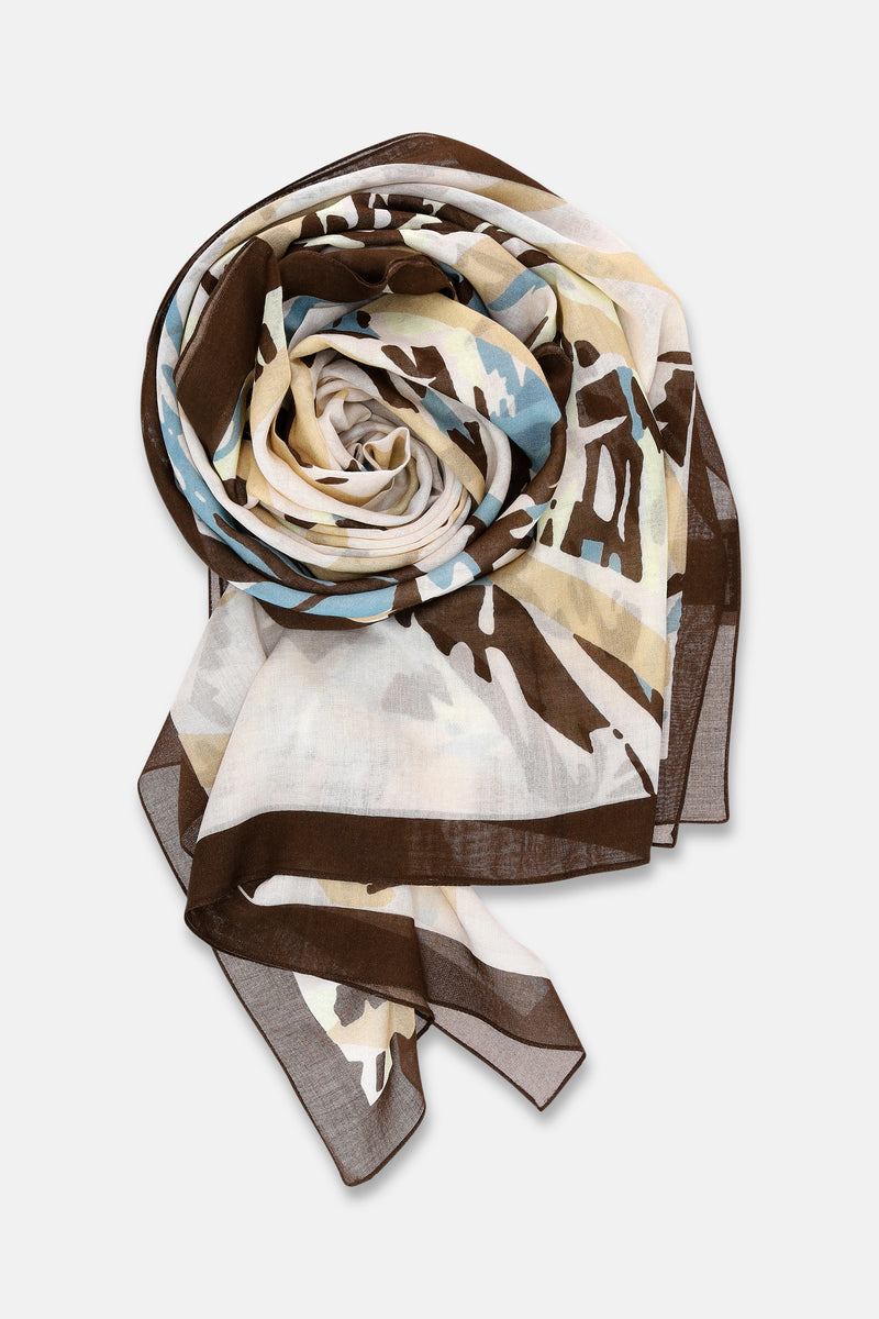 Multicolor bloemen sjaal