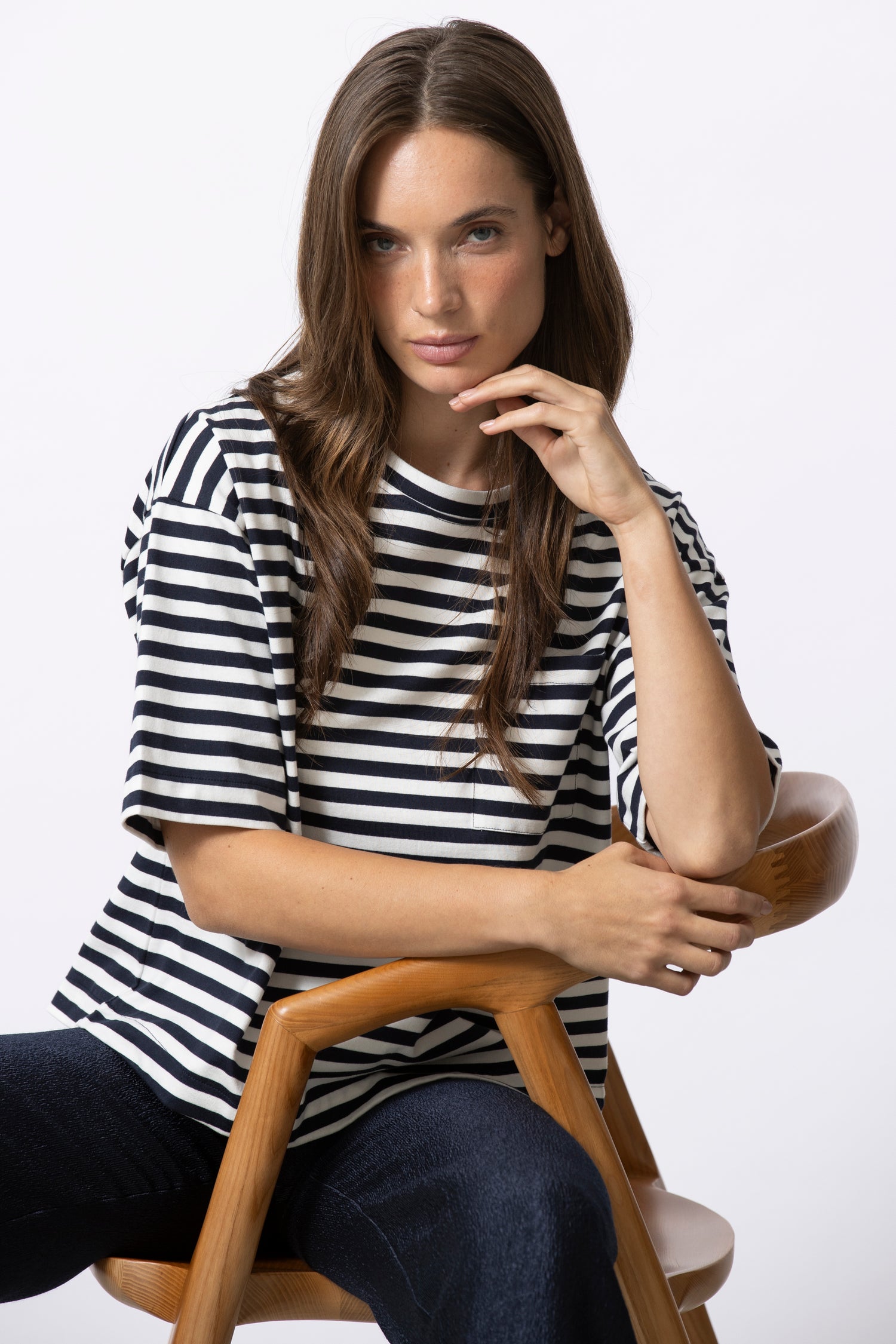 SEA stripe navy t-shirt