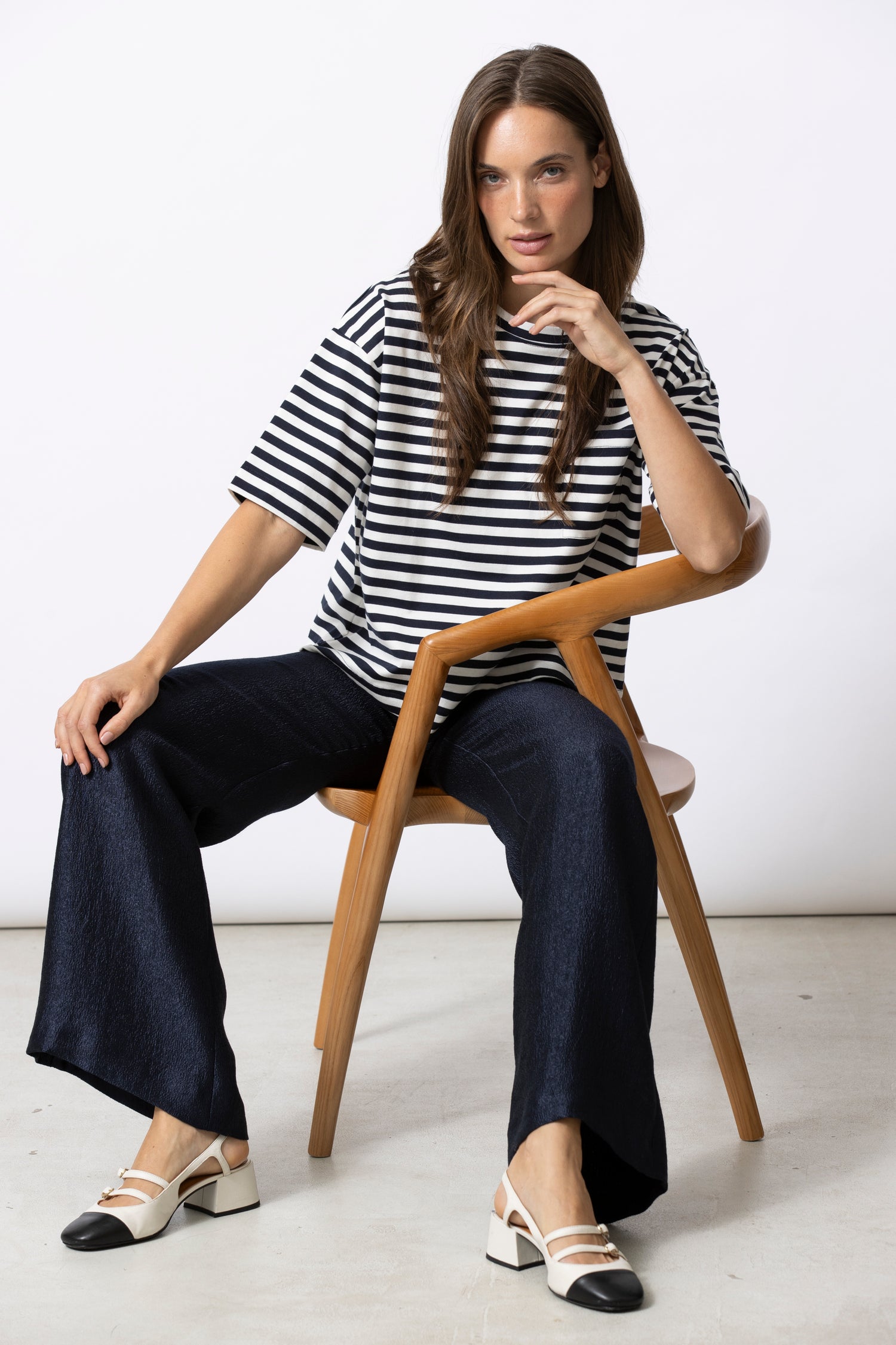 SEA stripe navy t-shirt