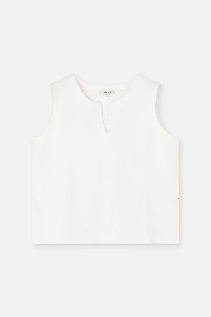 SILVER écru singlet