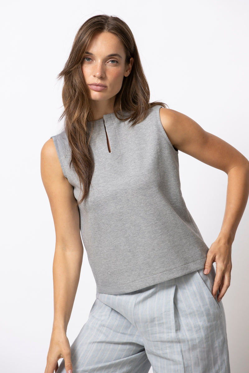 SILVER grijs singlet