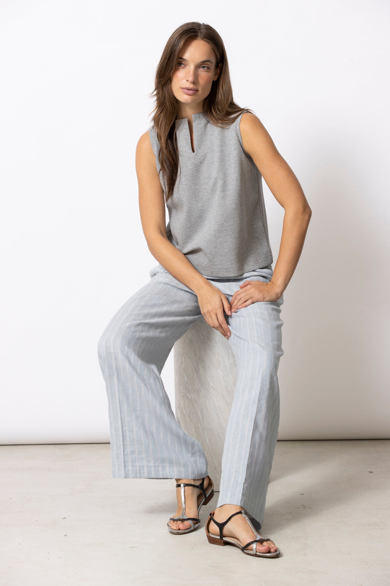 SILVER grijs singlet