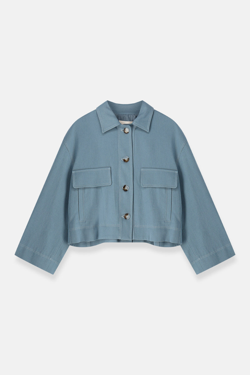 WILTON lichtblauw hemdsvestje