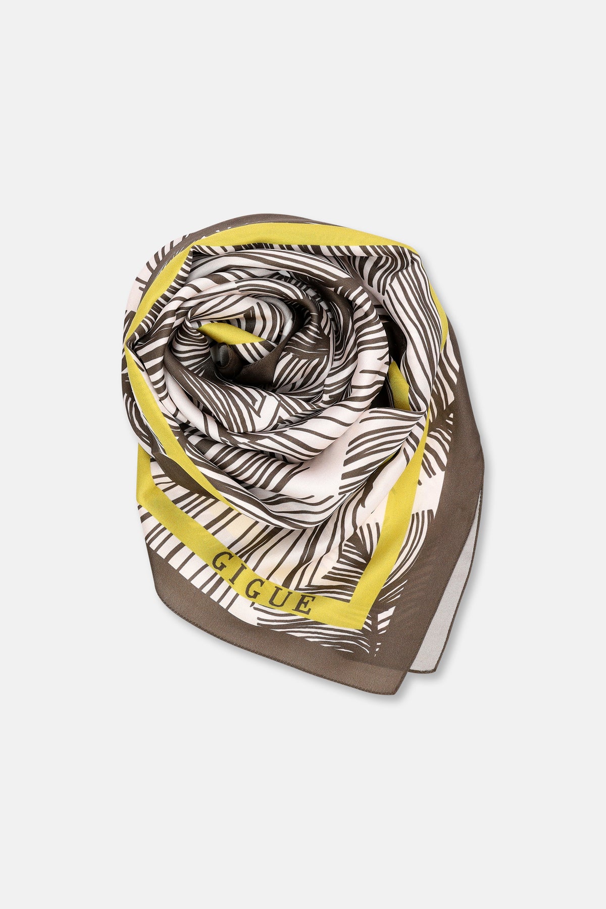 Kaki print sjaal