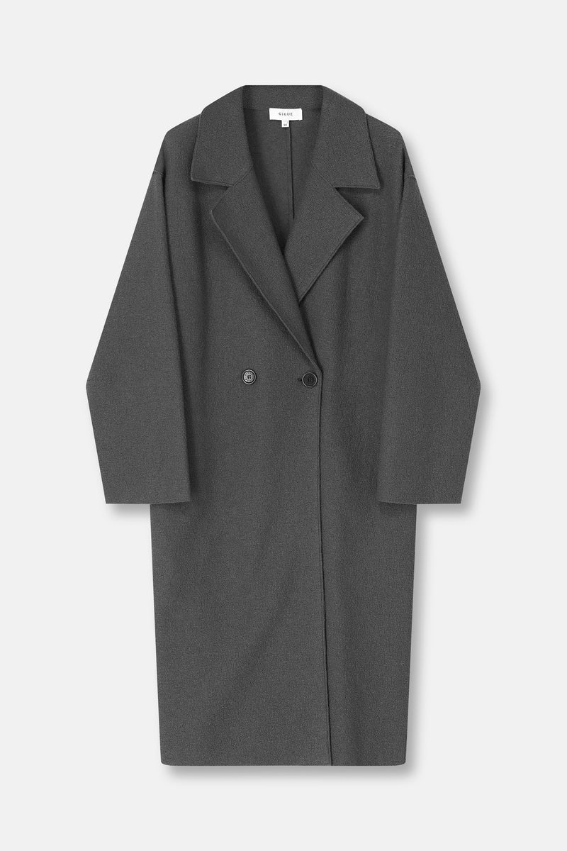 AXEL Knee-length dark grey coat