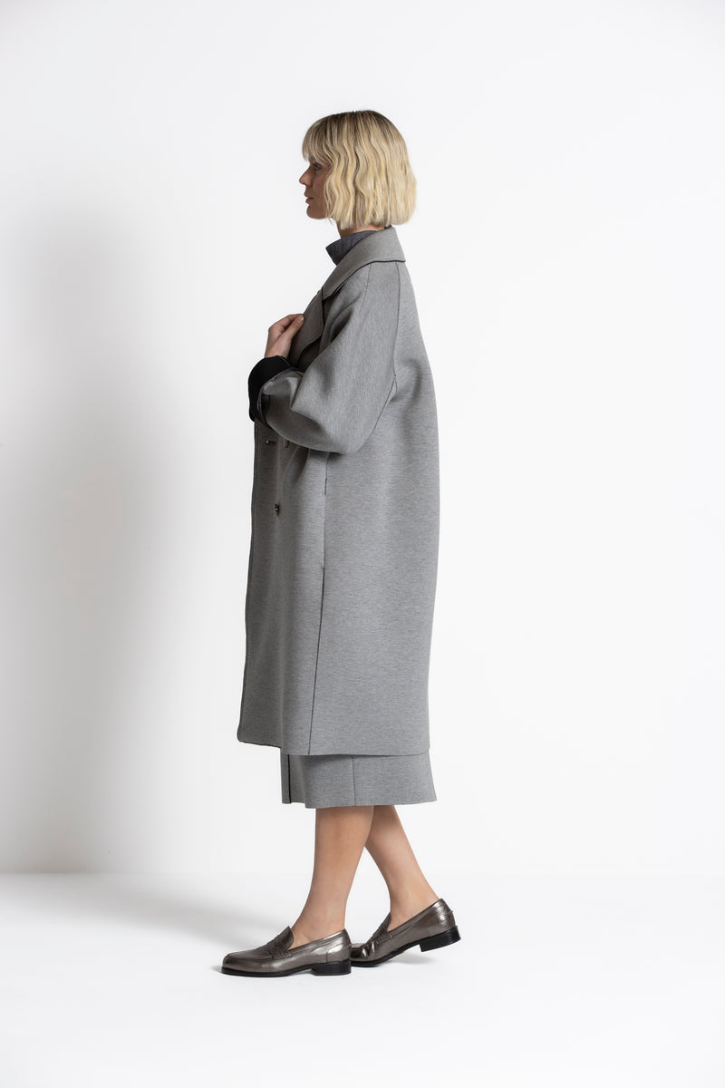 AZIA Light grey oversized coat