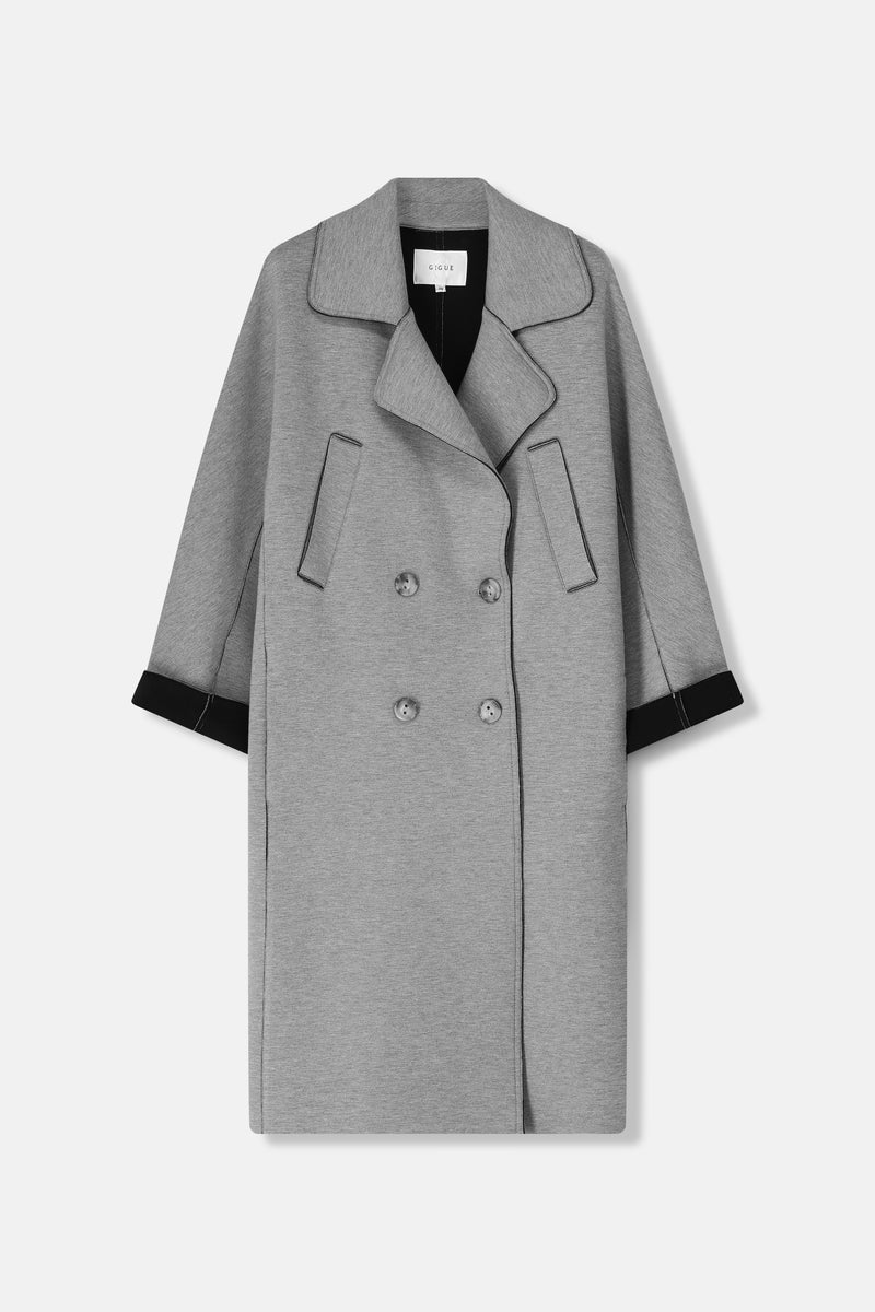 AZIA Light grey oversized coat