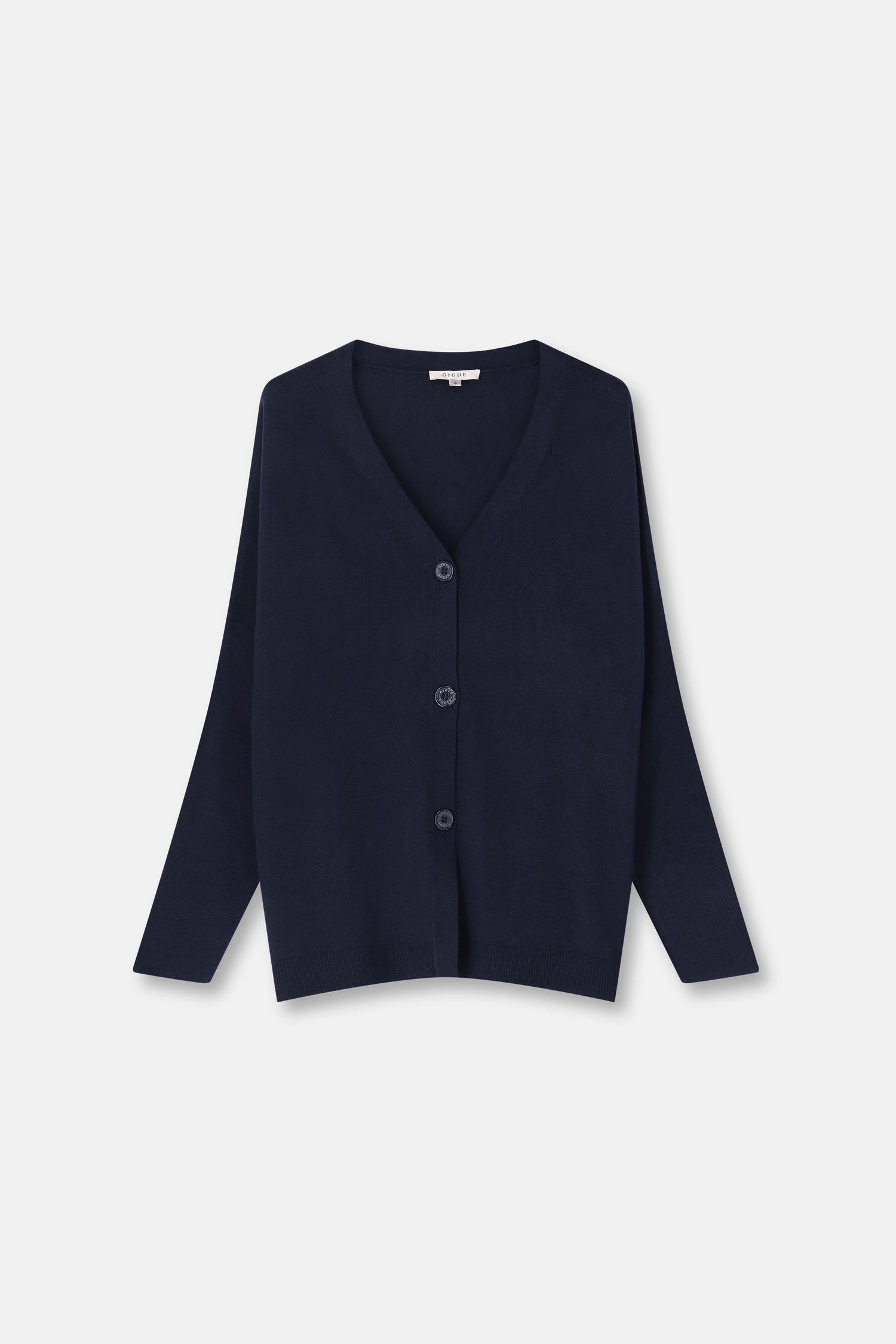 Fender blauw tricot cardigan