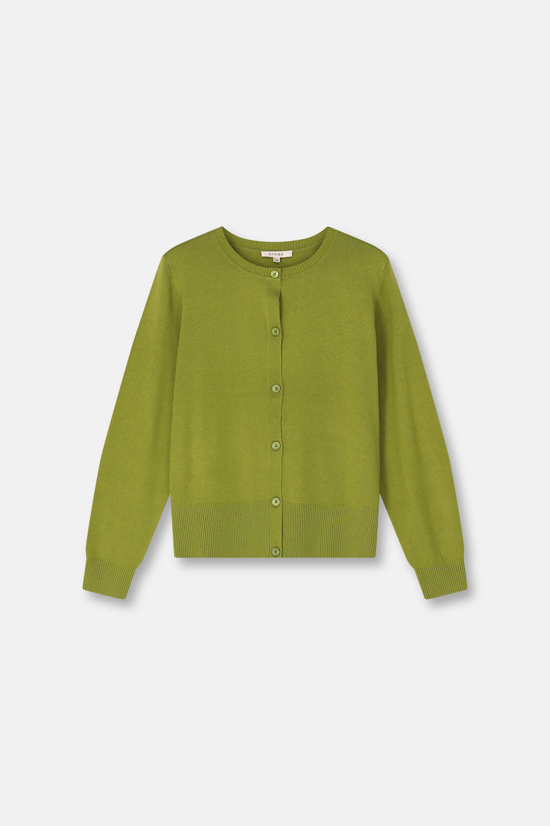 FENSET Green jersey cardigan