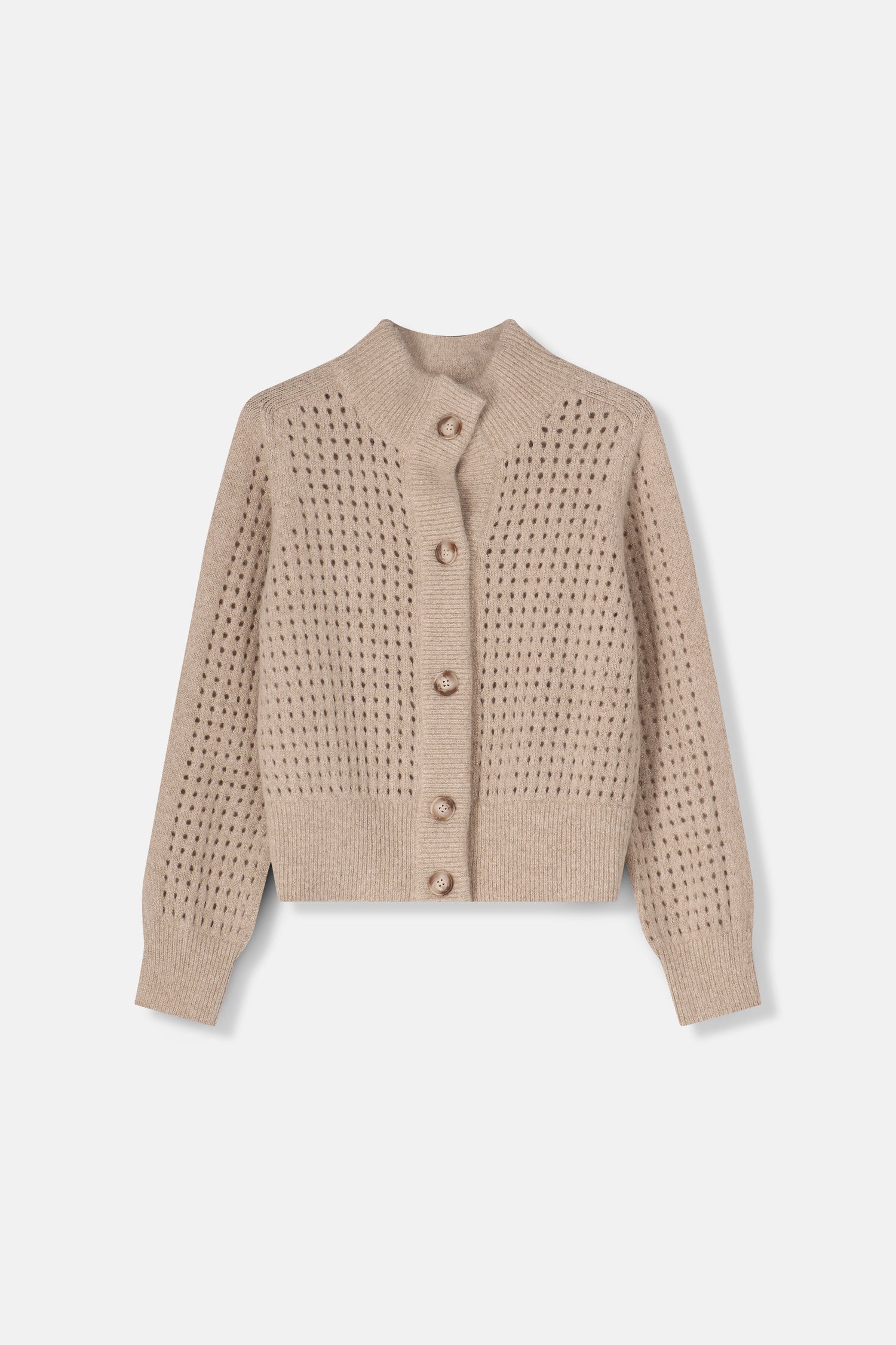 Finca beige cardigan met glitter